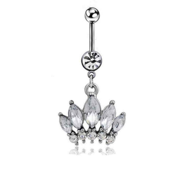 Bauchnabelpiercing Chirurgenstahl Multikristall Kugeln Damen Piercing