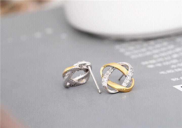 Ohrstecker Zirkonia Silber 925 Damen Mädchen Kinder Ohrringe - Vipfashion797