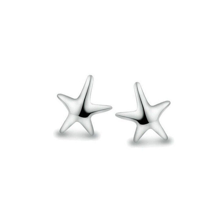 Seestern Ohrstecker Sterling Silber 925 Damen Kinder Ohrringe - Vipfashion797