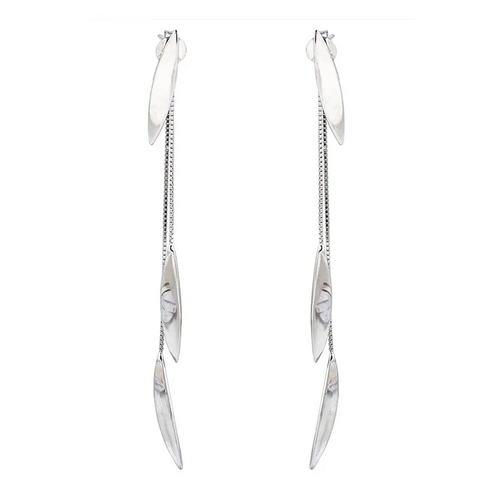 Ohrhänger Lange Sterlingsilber 925 Damen Ohrringe - Vipfashion797
