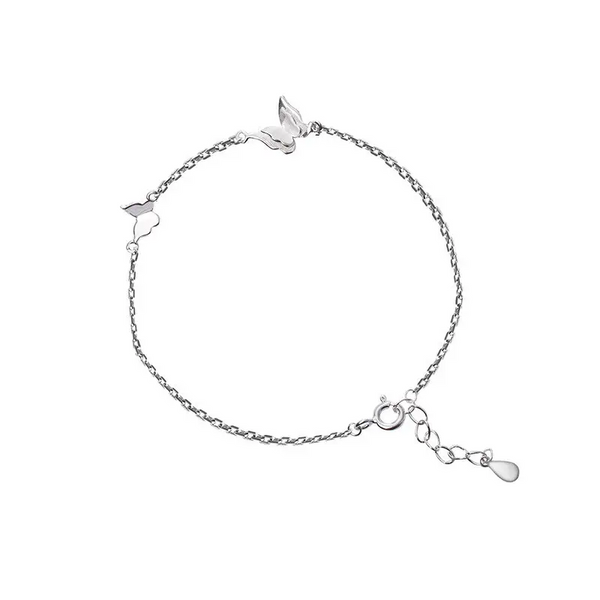 Schmetterling Armkette Sterling Silber 925 Damen Armband