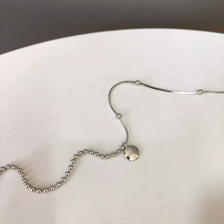 Fußkette mit Anhänger Sterlingsilber 925 Lucky Damen Fuß-Armkettchen - Vipfashion797