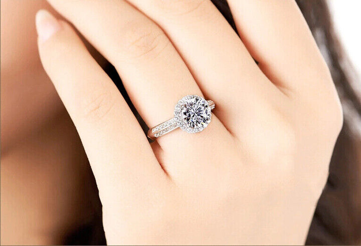 Damen Ring Silber 925 Kries ZirkoniaAnpassbar für alle Größen - Vipfashion797