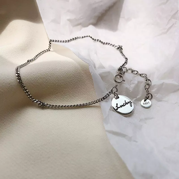 Fußkette mit Anhänger Sterlingsilber ,Lucky 925 Damen Fußkettchen - Vipfashion797