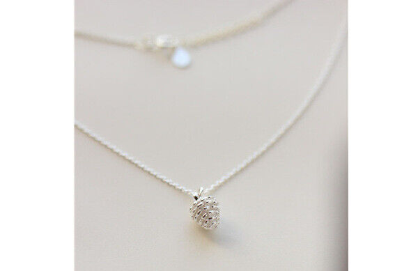 Halsketten Sterling Silber Schmuck Pine Cone Choker Damen Mädchen Kette