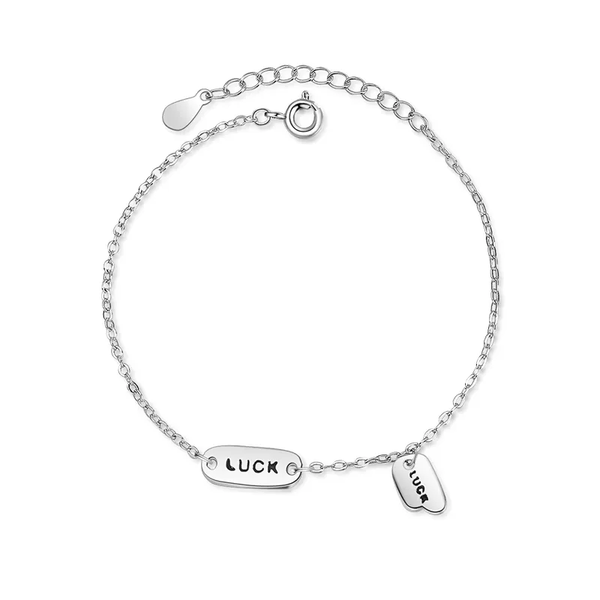 Damen Armband Luck Sterling Silber 925 Glück Mädchen Armkette geschenk
