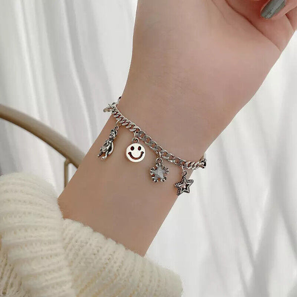 Armband Smail Silber 925 Damen Armkette 2022 / 20.5cm