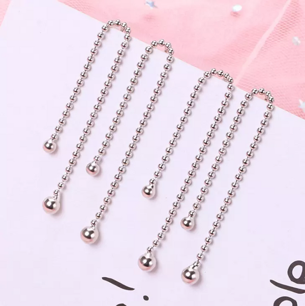 Ohrstecker Kette Ohrhänger Silber 925 Damen Ohrringe