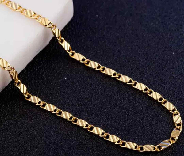 Halskette mit Karabinerverschluss 18k Damen Mädchen Kette