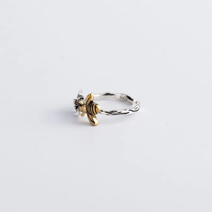 Ring Biene Sterling Silber 925 Damen Mädchen Größe Verstellbar - Vipfashion797