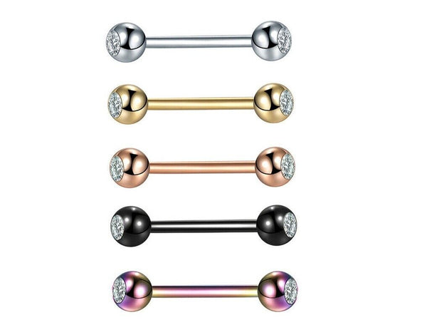 Zungenpiercing Piercing Zunge Stab Barbell Gesundheit Edelstahl 316L