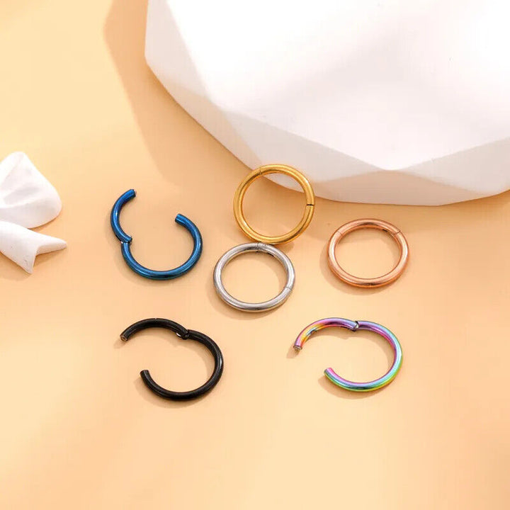 Nasenring Knorpel  Septum Nase Lippe Ohr Universal Tragus 6-8-10 mm auswählen - Vipfashion797