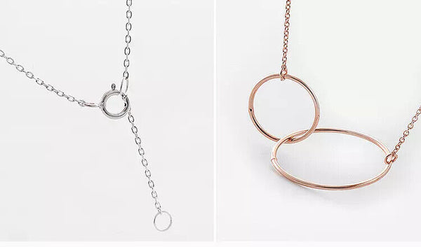 Halskette Anhänger Rund Sterlingsilber 925 Damenkette