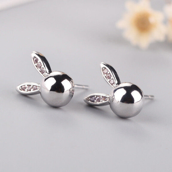 Ohrstecker Kaninchen 925 Sterlingsilber Damen Mädchen Ohrringe