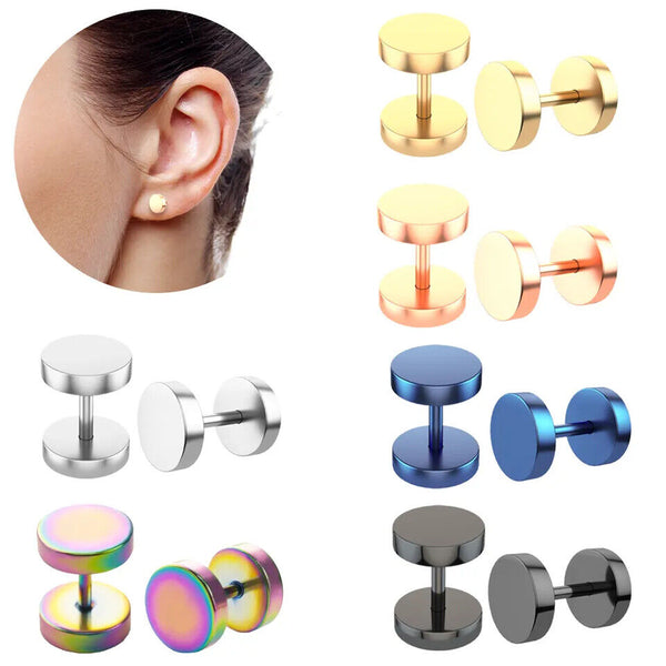 Ohrstecker Gesundheitsstecker Edelstahl 316L DamenOhrringe Schraubverschluss - Vipfashion797