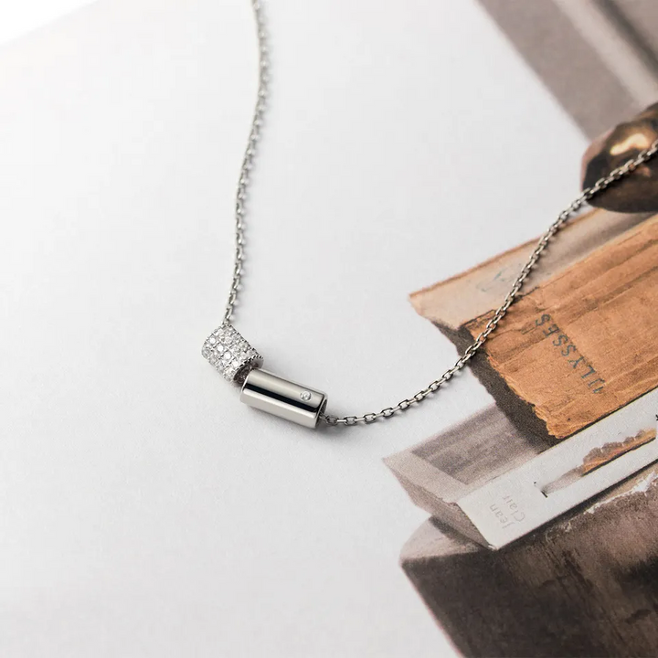 Halskette mit Anhänger Sterling Silber 925 mit Zirkonia - Vipfashion797