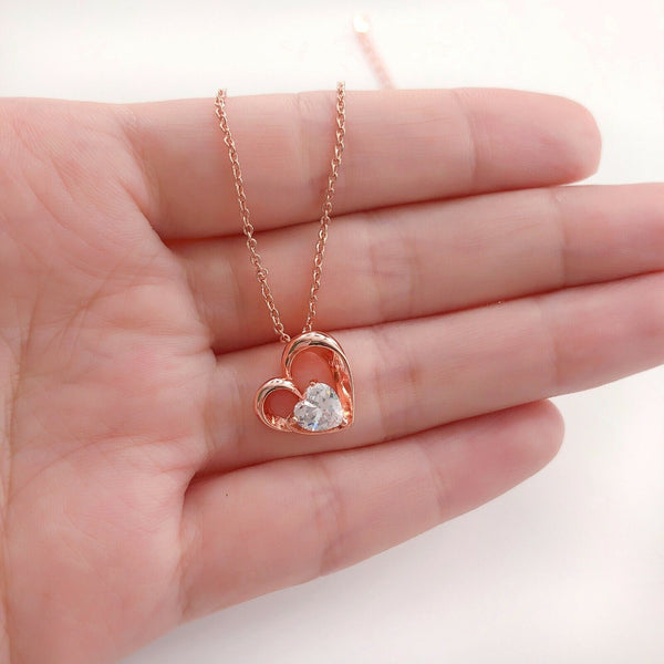 Halskette 18k Rosegoldn vergoldet Damen Schmuck 44cm