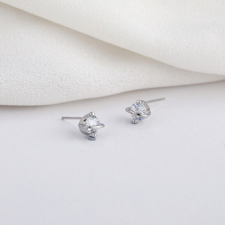 Ohrringe Silber 925 Damen Mädchen Ohrstecker 6mm - Vipfashion797