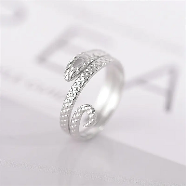 schlange Damen Ring Gold-Silber Farben