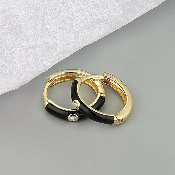 Creolen Rund Sterling Silber 925 Zirkonia Damen Ohrringe