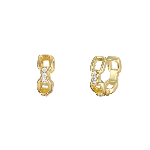 Clip Mini Ohrklemme echt Silber 925 Zirkonia ein Stück Mädchen Ohrringe - Vipfashion797