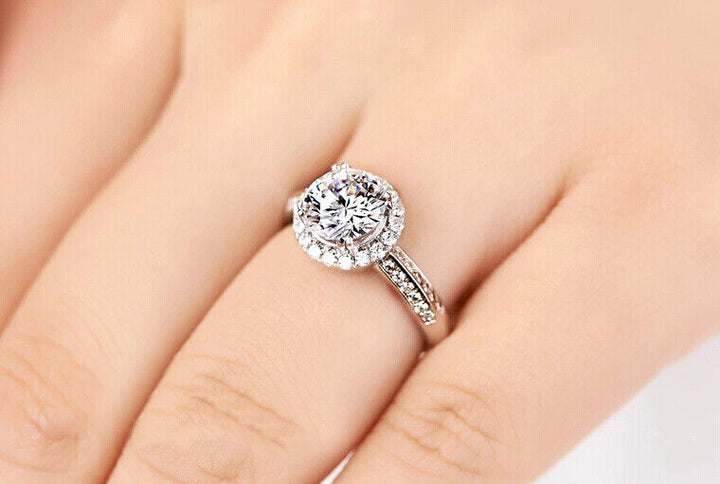 Damen Ring Silber 925 Kries ZirkoniaAnpassbar für alle Größen - Vipfashion797