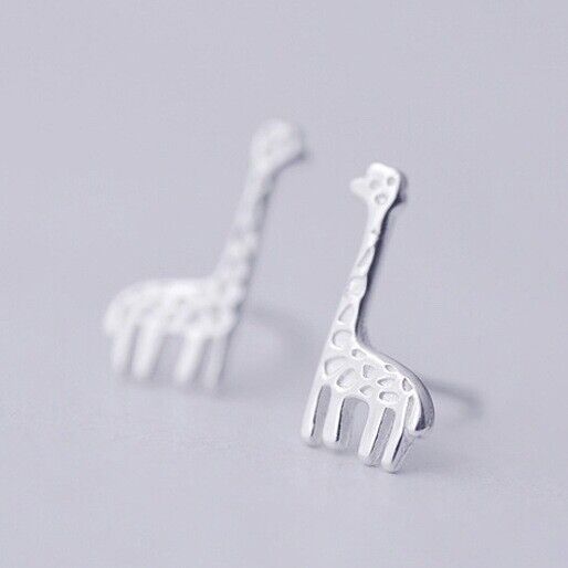 Ohrstecker Sterling Silber 925 Giraffe Damen Ohrringe