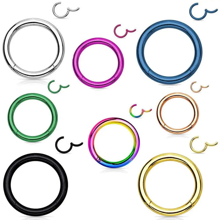Nasenring Knorpel  Septum Nase Lippe Ohr Universal Tragus 6-8-10 mm auswählen - Vipfashion797