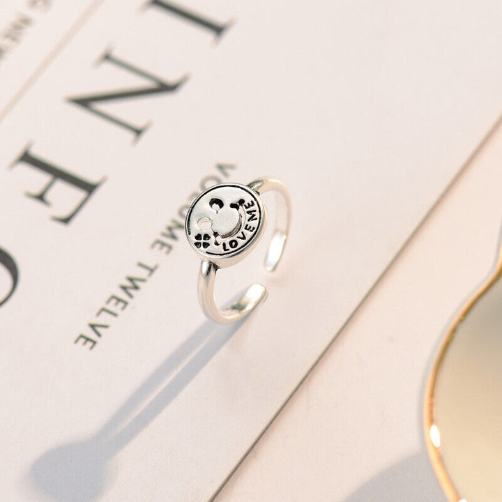 Ring Smail Silber 925 Love me größenverstellbar 51-55 - Vipfashion797