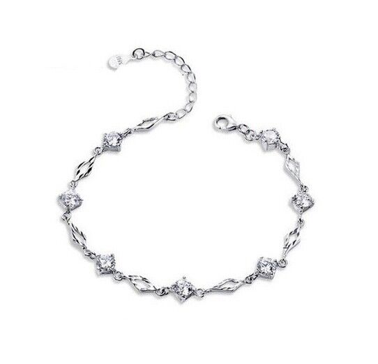 Armband Sterlingsilber 925 kette Damen Armkette 19,5 cm