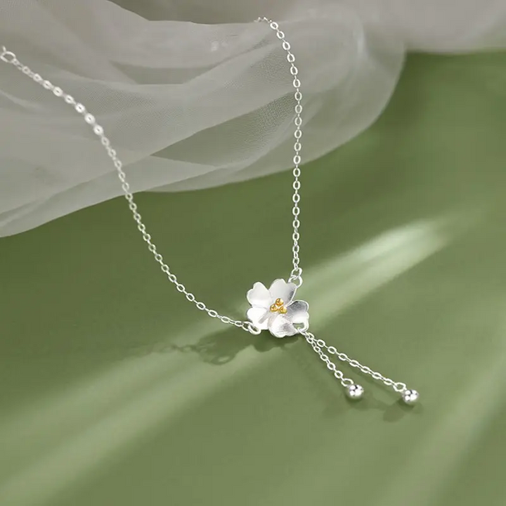 Armband Blume Sterling Silber 925 Damen Mädchen Kette - Vipfashion797