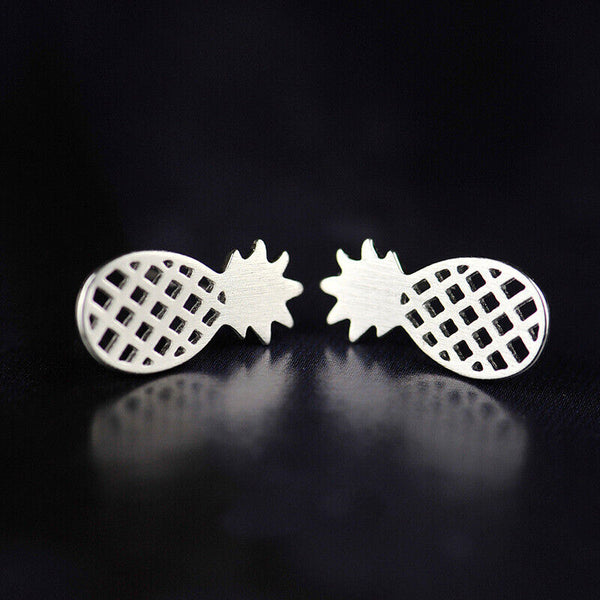 Ohrringe Ohrstecker Ananas Sterlingsilber 925