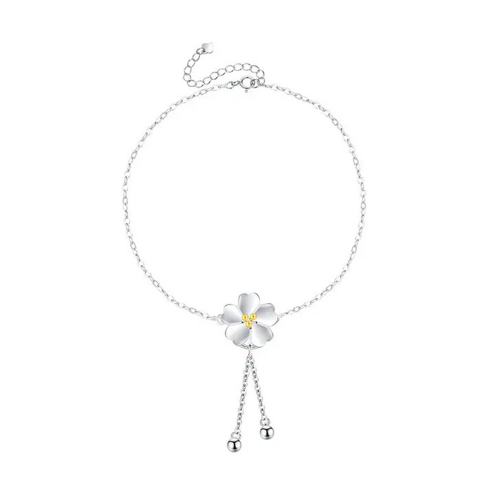 Armband Blume Sterling Silber 925 Damen Mädchen Kette - Vipfashion797