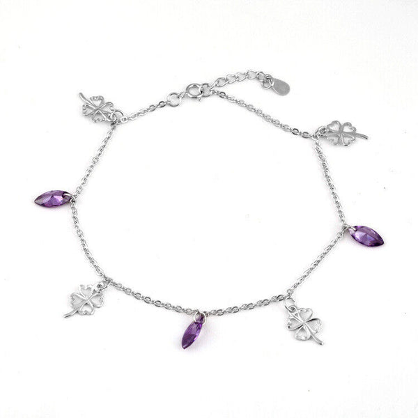 Damen Fußketten Armband Fusskettchen 925er Sterling Silber