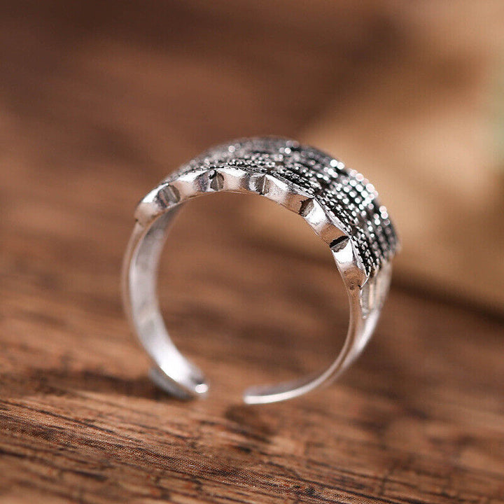 Damen Ring Silber 925 schwarzer Zirkonia 52-56 - Vipfashion797