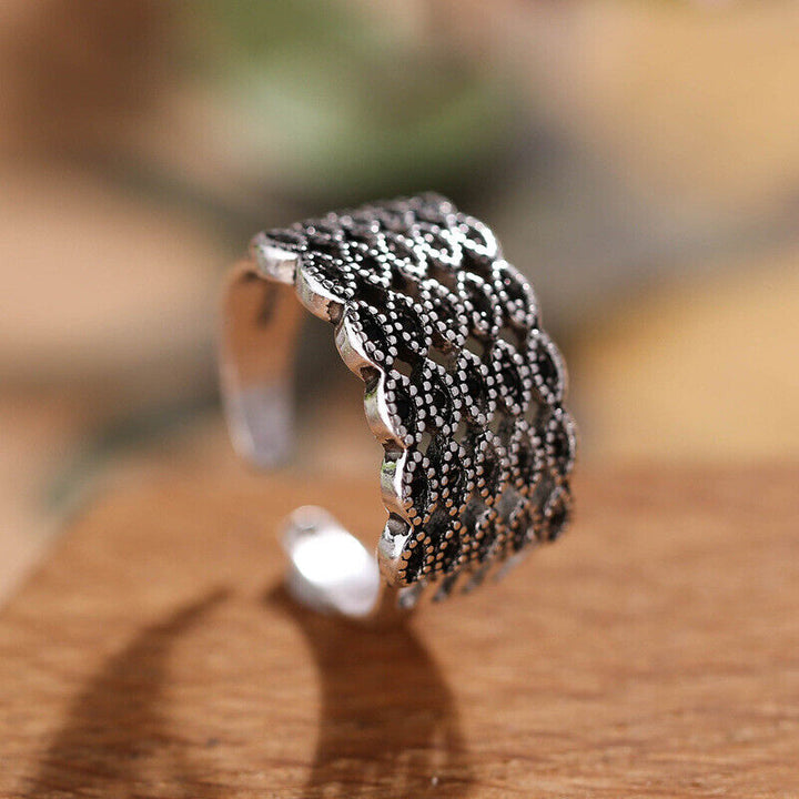 Damen Ring Silber 925 schwarzer Zirkonia 52-56 - Vipfashion797