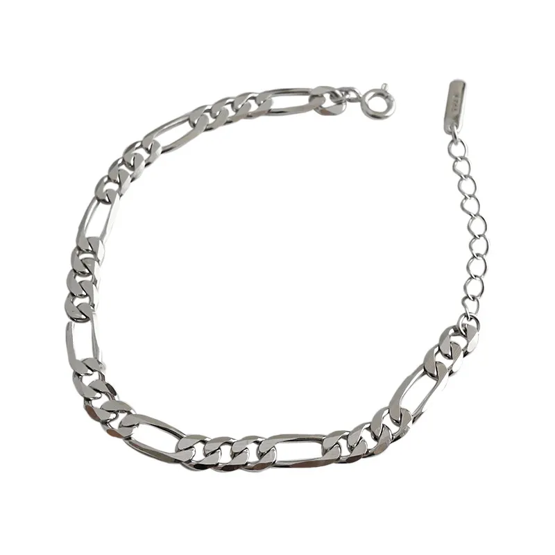 COOLSTEELANDBEYOND 21CM Klassiker Herren Panzerkette Armband Aus