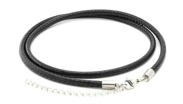 Lederhalsband mit Karabinerverschluß einschl. Verlängerungskettchen