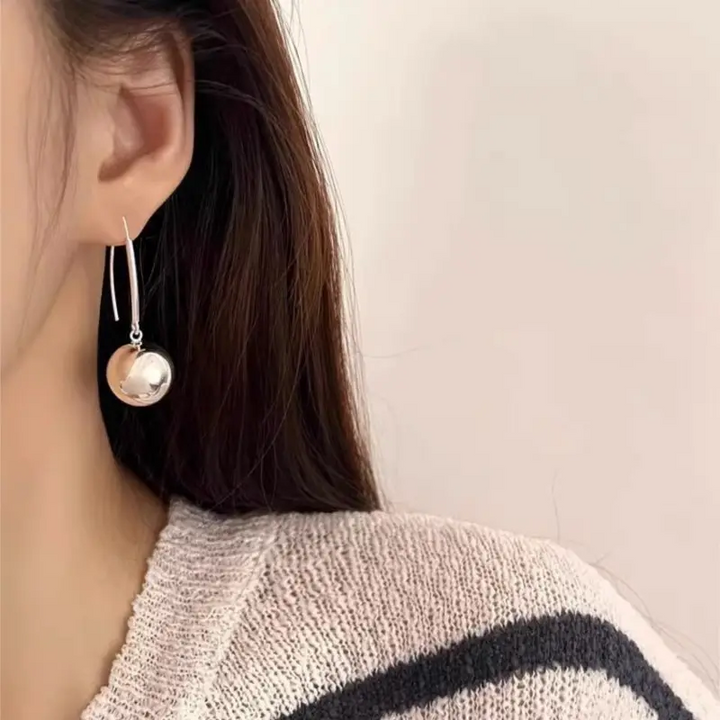 Ohrringe Ohrhänger Ball Silber 925 Damen Ohrstecker - Vipfashion797