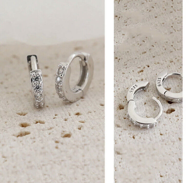 Kleine Creole 5,5mm Sterlingsilber 925 Damen Ohrringe Hochwertige Qualität - Vipfashion797