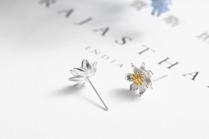 Sonnenblume Ohrstecker Sterling Silber 925 Damen Kinder Ohrringe - Vipfashion797