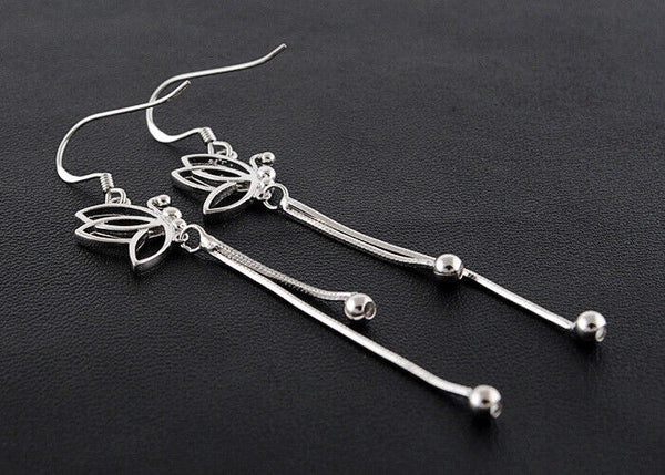 Ohrhänger Schmetterling Kette 925 Sterlingsilber Damen Ohrringe