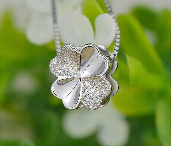 Halskette m- Blumen Anhänger Sterlingsilber 925 Damen Mädchen