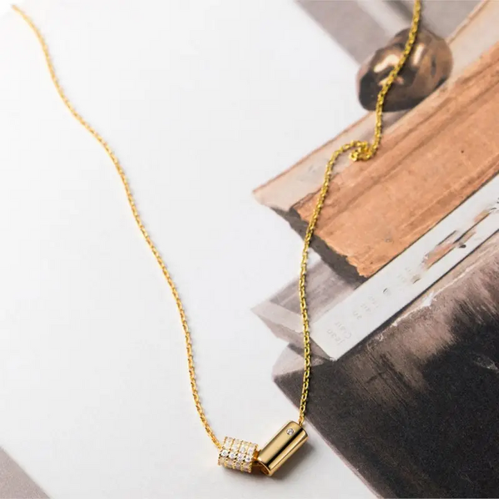 Halskette mit Anhänger Sterling Silber 925 mit Zirkonia - Vipfashion797