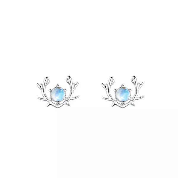 Ohrstecker Reh Sterlingslber 925 Opal Weihnachten Ohrringe