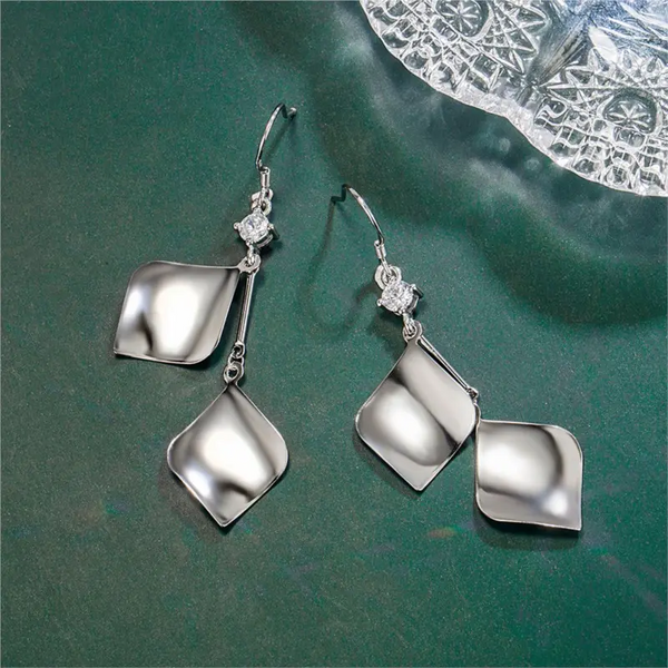 Ohrhänger Raute Sterlingsilber 925 Damen Ohrringe