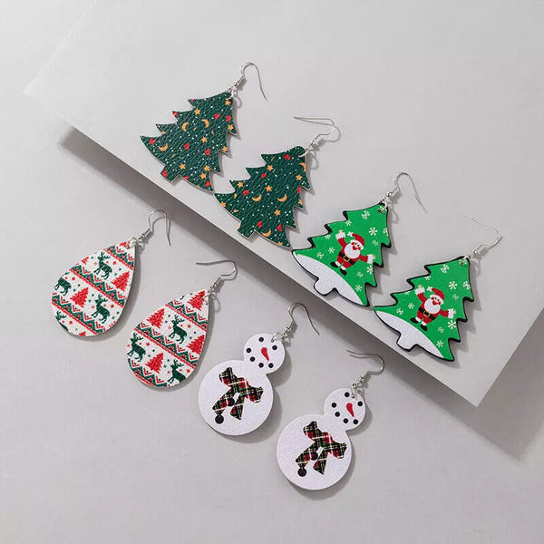 Weihnachten Ohrhänger Nikolaus Weihnachtsbaum Damen Ohrringe