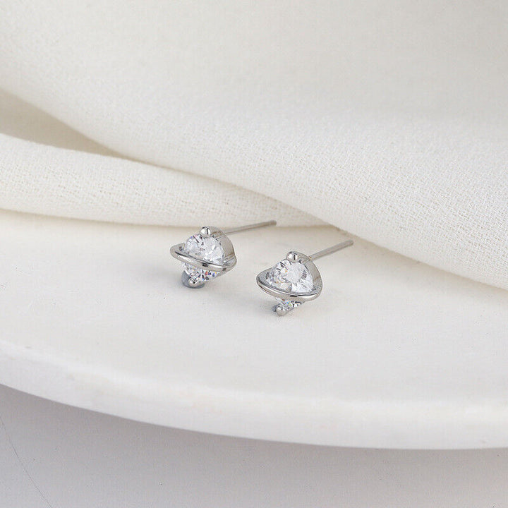Ohrringe Silber 925 Damen Mädchen Ohrstecker 6mm - Vipfashion797