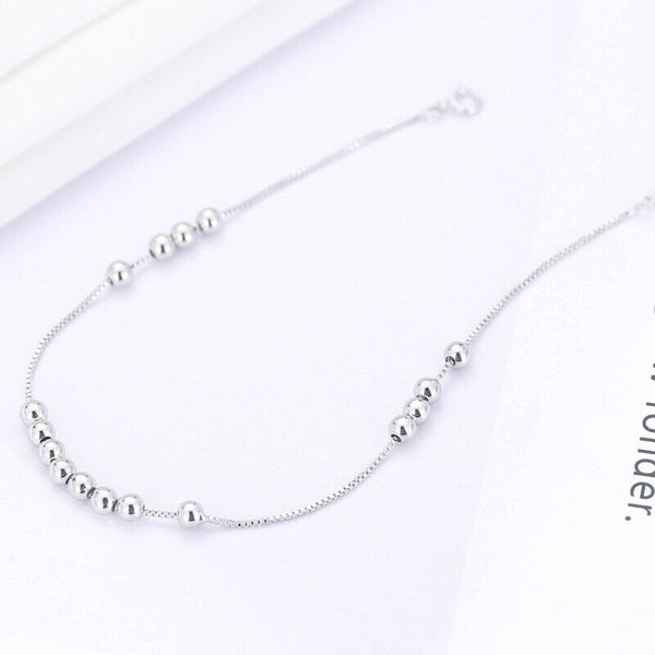Fußkette  - Armkette Silber 925 Kugeln  Damen.