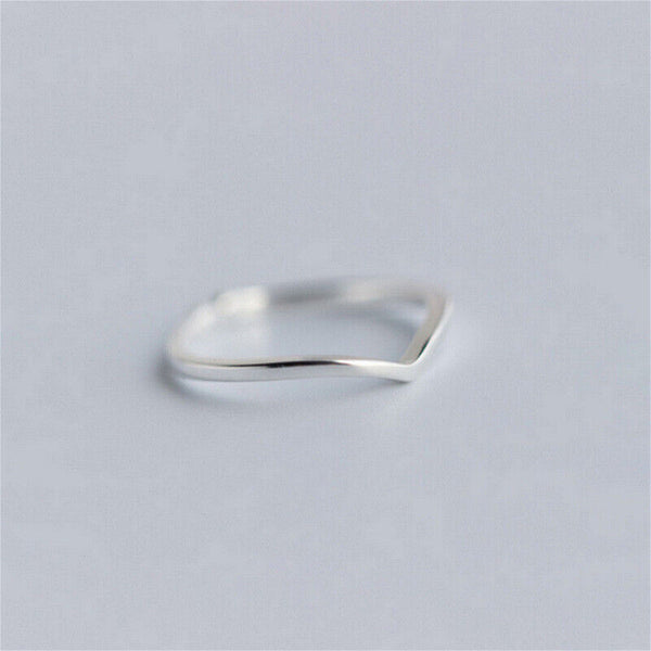 Schmaler Damen Ring Sterling Silber 925 Offen 47-51 veränderbar